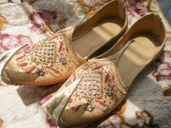 巴基斯坦手工男鞋 勾魂鞋 民族手工缝制牛皮 限量版  QT011