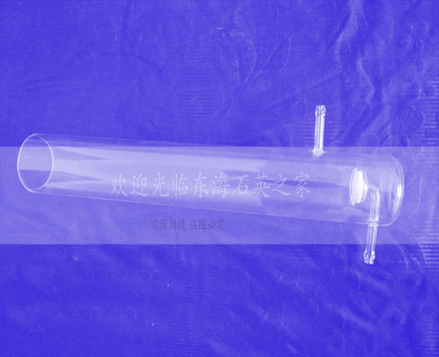 实验室石英玻璃仪器  耐高温 耐腐蚀石英反应器 可抽真空来图定制