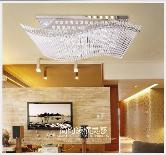 水晶灯具节能LED吸顶灯客厅灯现代简约灯饰包邮