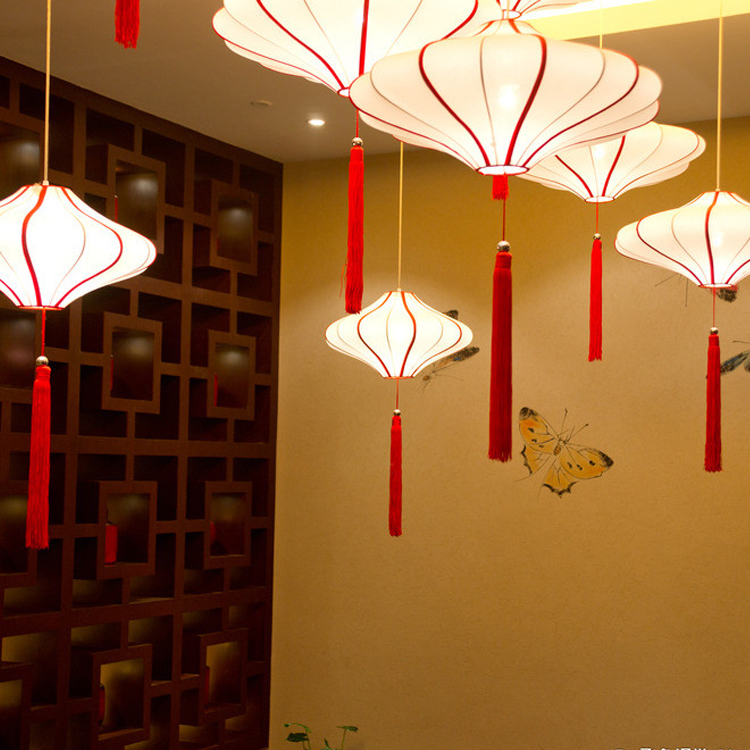 秒杀 现代中式茶楼客厅书房精品吊灯简洁欧式红灯笼 酒楼装修灯
