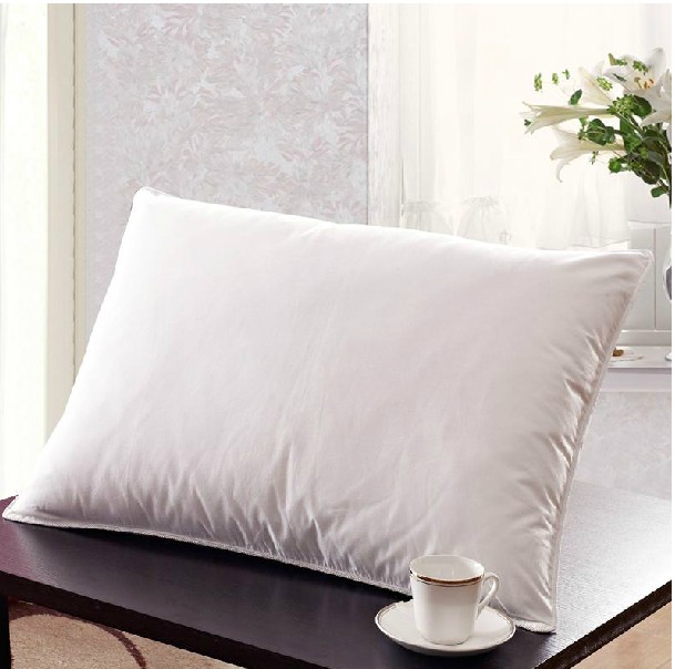 品牌家纺95%白鸭绒枕芯全棉保健枕羽绒白色单人双人枕头特价