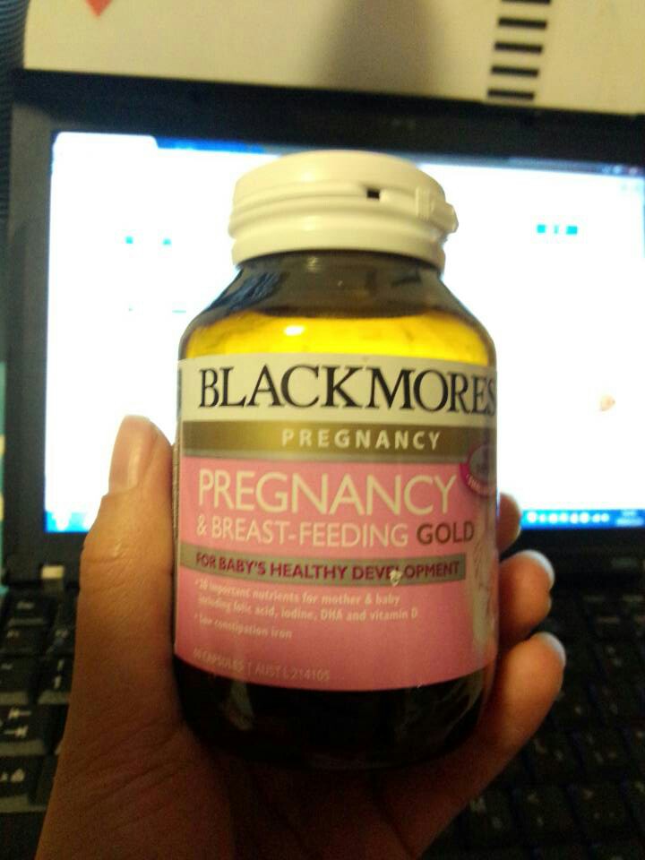 black mores澳佳宝孕妇黄金素 怀孕哺乳DHA 叶酸鱼油大脑成长60粒