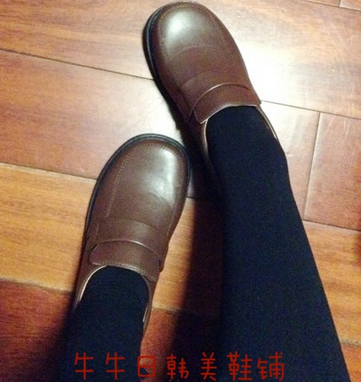 日系学生鞋女仆鞋日本JK制服鞋 cos万用lolita洛丽塔皮鞋黑色棕色