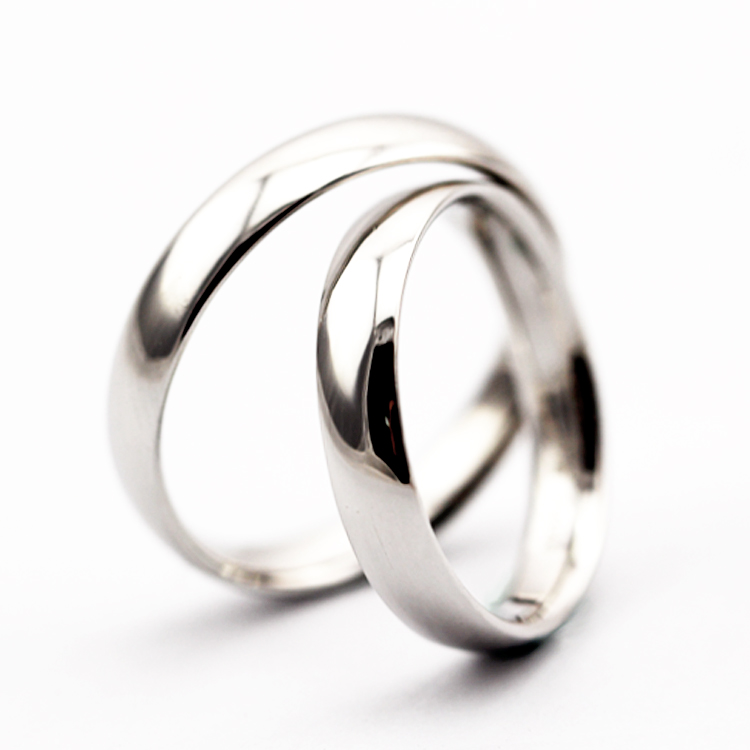 本笙原创设计 素925纯银男女情侣结婚对戒指一对简约七夕特价礼物