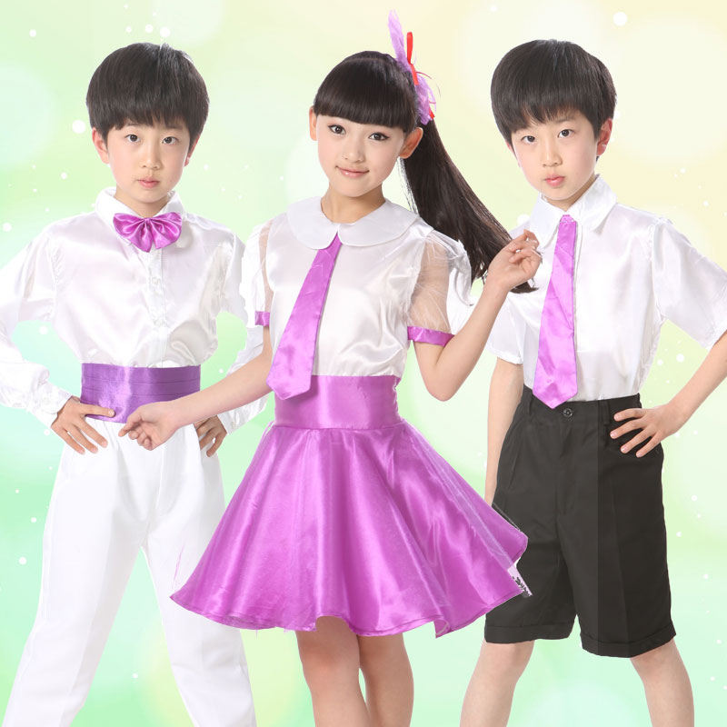 六一儿童合唱服演出服装小学生合唱服中学生大学生合唱服装H25