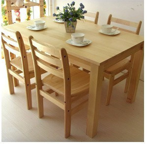 特价松木餐桌实木餐桌椅组合简约餐桌饭店桌实木饭桌小餐桌可定制