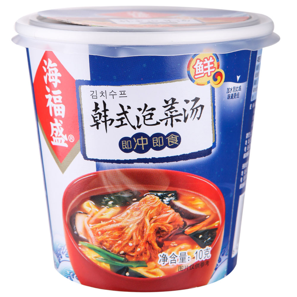 海福盛韩式泡菜汤速食汤即冲即食方便杯装汤料包蔬菜汤冻干食品