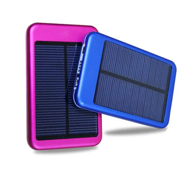 太阳能超薄聚合物移动电源通用手机充电宝三星苹果充电器