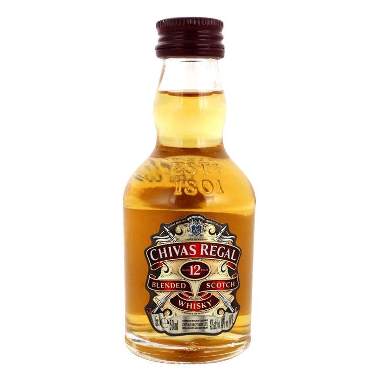 ChivasWhisky芝华士12年威士忌 苏格兰原装进口洋酒 40度50ml酒版