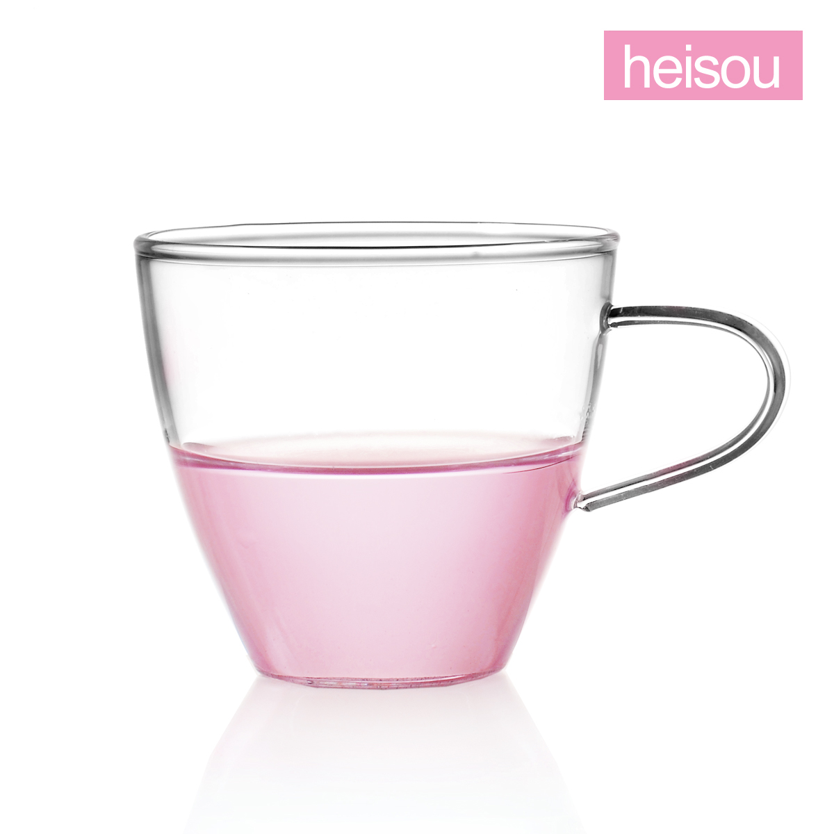 heisou正品 玻璃杯餐饮水杯 加厚无色透明玻璃茶具 品茗杯子 KC39