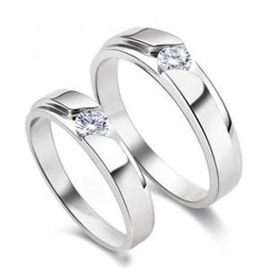 顺丰包邮925结婚戒指环情人节礼物男士女款纯银戒指食指情侣对戒