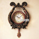 丽盛豪华欧式复古钟表时尚创意挂钟装饰客厅挂表个性摆钟艺术时钟
