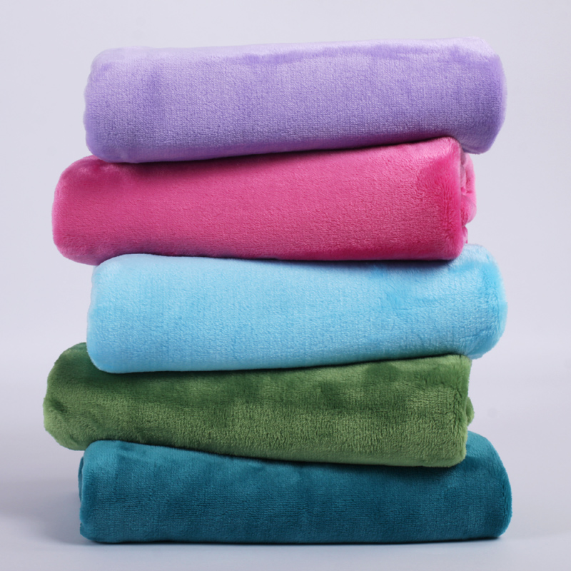 紫莓 珊瑚绒枕巾 加厚保暖枕巾冬季用柔软素纯色法兰绒枕巾单个