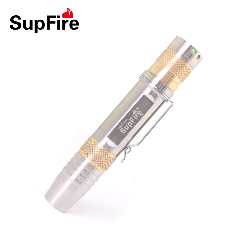 正品SupFire S8照玉手电珠宝签别强光手电铝合金充电手电同