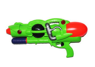 飞轮水枪儿童玩具水枪 塑料水枪玩具 戏水手枪 戏水玩具打气水枪