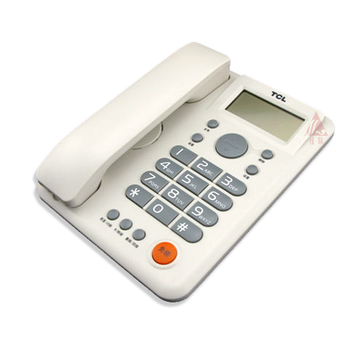 TCL203电话机 免电池 免提通话 双接口 家用办公座机 包邮