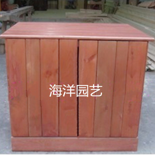 户外家具 防腐木储物柜 实木柜子 杂物箱 碳化木工具柜 收纳箱