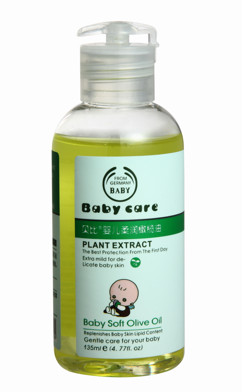 贝比 婴儿专用橄榄油 儿童抚触油宝宝按摩油 温和 润肤滋养 135g