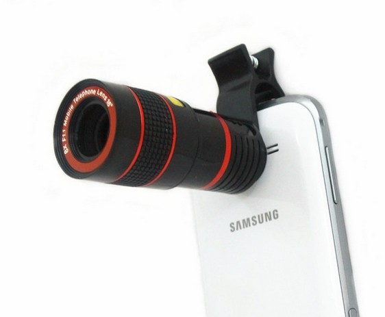 苹果iphone5s/6/plus三星小米华为HTC手机镜头通用8倍长焦望远镜