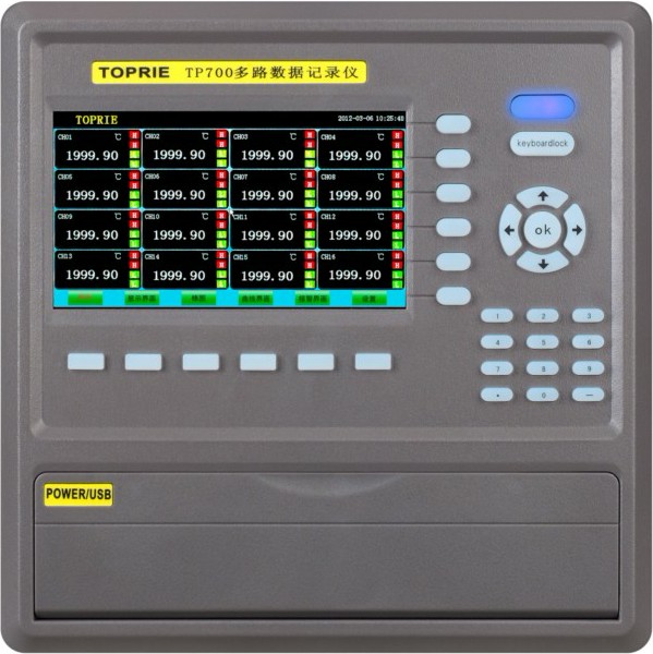 全国包邮！拓普瑞TP700-16触摸屏无纸记录仪 16路数据记录仪 现货