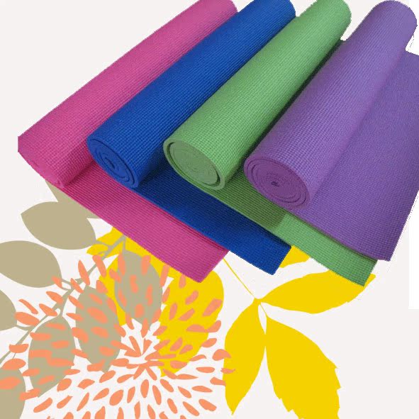 瑜伽垫6MM加厚防滑瑜珈垫PVC愈加垫瑜伽毯正品特价