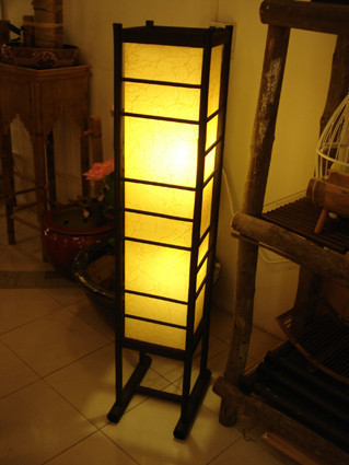 中日式落地灯 乔迁礼物 创意竹灯具 客厅书房卧室灯家居软装摆件