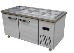 开槽保鲜工作台平冷操作台奶茶冰柜小菜冰箱凉菜柜商用厨具沙拉台