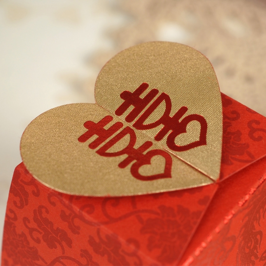 爆款热销! 纸质结婚糖盒中式喜糖盒子 2014创意喜糖袋婚礼糖果盒