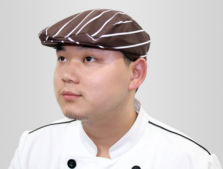 【厨师帽】酒店厨师工作帽 服务员帽子棕色前进帽厨师帽