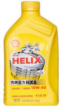 包邮壳牌轿车发动机油 Helix HX6 (黄喜力) SN 10W40 1L（正品）