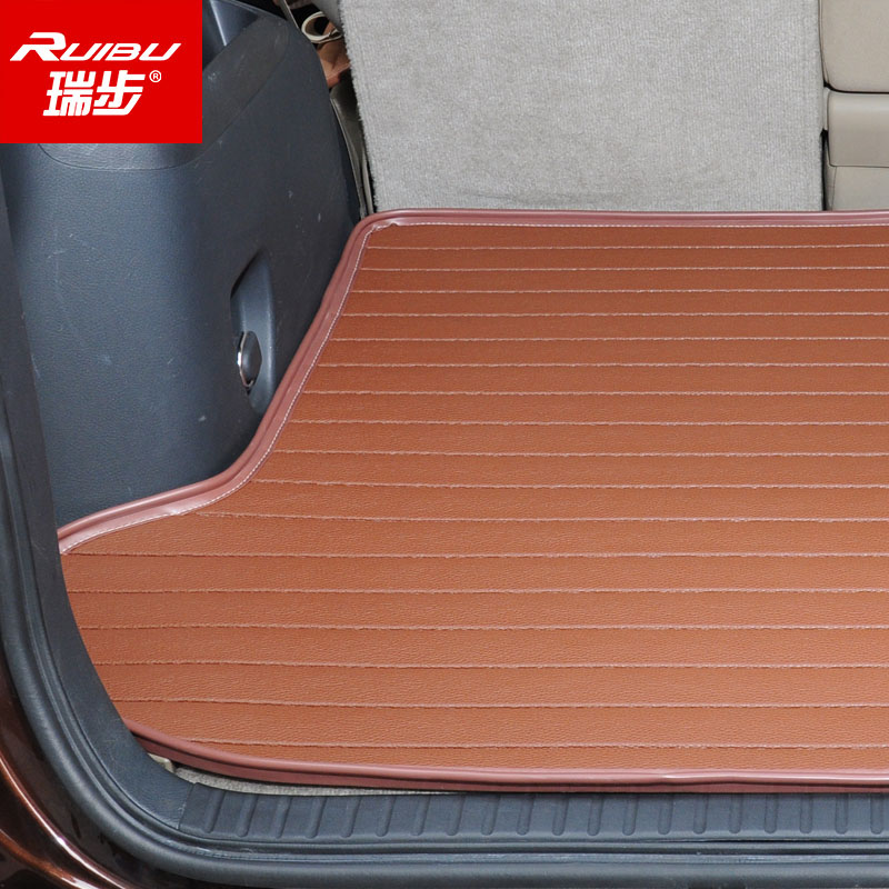 20101234新老款丰田RAV4专用皮革后备箱垫子汽车尾厢防水防滑地毯