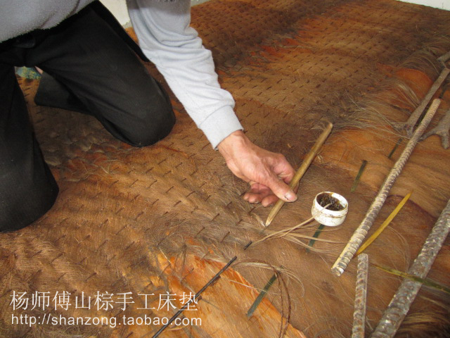 杨师傅全棕床垫山棕床垫全手工棕榈1.2米山棕垫无胶手工可定做