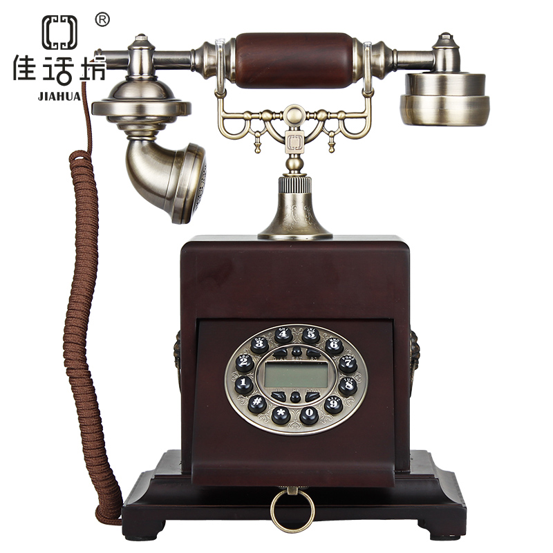 佳话坊仿古电话机欧式电话机新款创意座机中式实木复古电话机