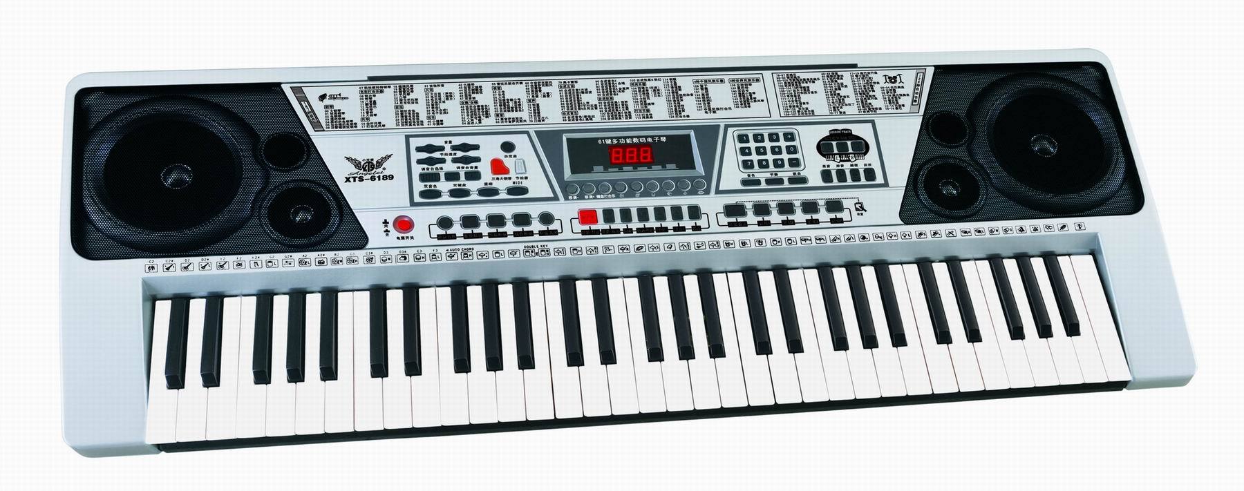 新产品小天使XTS-6189  61键数码专业演奏多功能电脑电子琴
