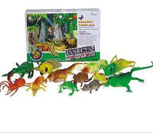 正品丨12款逼真昆虫套装 环保昆虫模型 昆虫玩具 防真动物模型