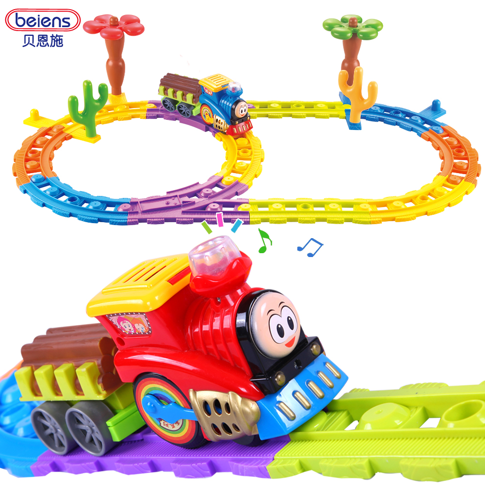 贝恩施儿童玩具汽车轨道车玩具 托马斯轨道火车套装益智火车2888