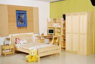 北京儿童房家具男孩女孩 实木床 床 双人床 单人床 儿童床B009