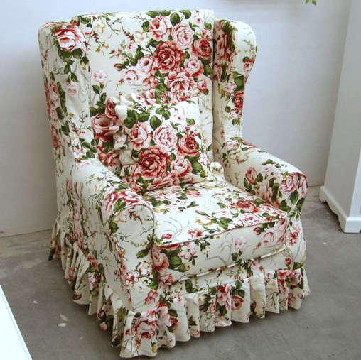 厂家直销可拆换老虎椅 欧式田园布艺单人沙发椅 高靠背休闲椅