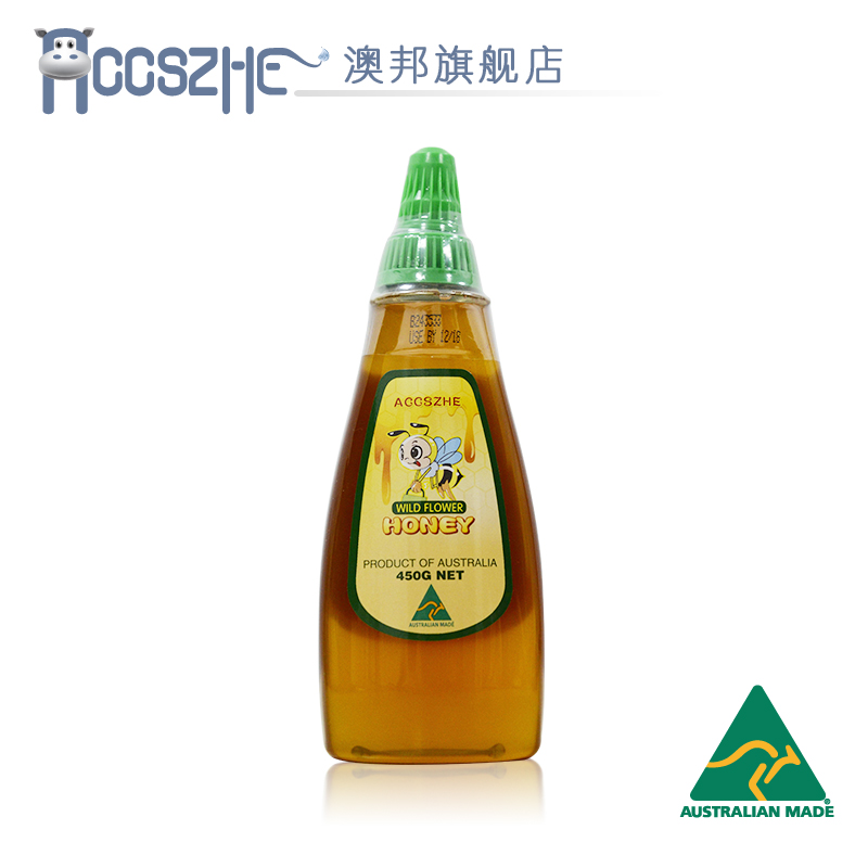 Accszhe澳邦野花蜂蜜 澳大利亚原瓶原装进口 纯天然宝宝蜂蜜 新品