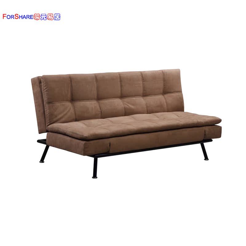 希元易居-布艺扶手可折叠　金属底框　优雅大方　沙发床