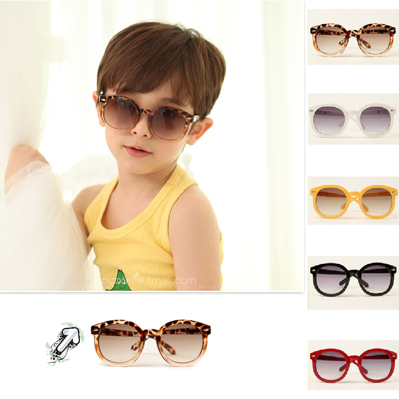 儿童太阳眼镜 高品质防紫外线眼镜 铆钉镜架 2-8岁