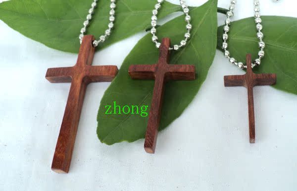 zhong*红木十字架*红檀木十字架3件套*吊坠/基督用品小号