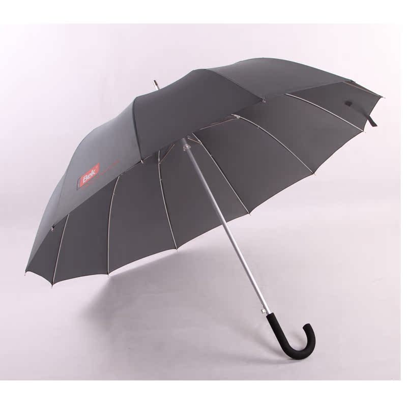 长柄伞12Ｋ大拉簧雨伞素色伞男士商务伞超大3人伞umbrella晴雨伞