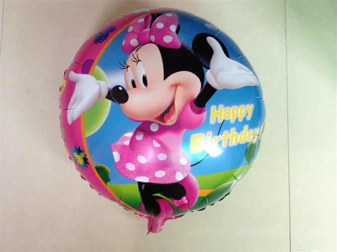 米妮 氢气球/铝膜气球 61 六一儿童节气球批发 生日派对装饰专用
