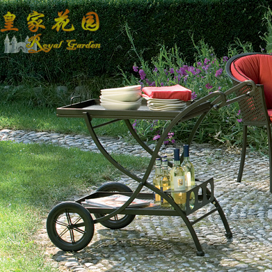 皇家花园 巴罗克户外庭院铁艺家具 桌椅餐车 烧烤 BBQ餐车