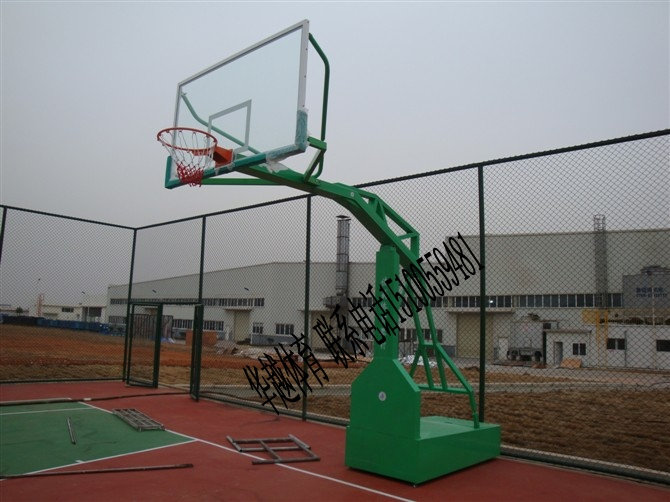 武汉篮球架，移动式仿液压钢化篮板篮球架，标准篮球架篮圈体育