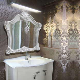 J9966浴室柜组合梳妆欧式浴室镜 方形塑料镜子卫浴镜装饰镜包邮