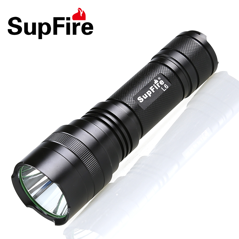 正品SupFire L6强光手电10W26650大电池充电式手电筒高亮远射5W