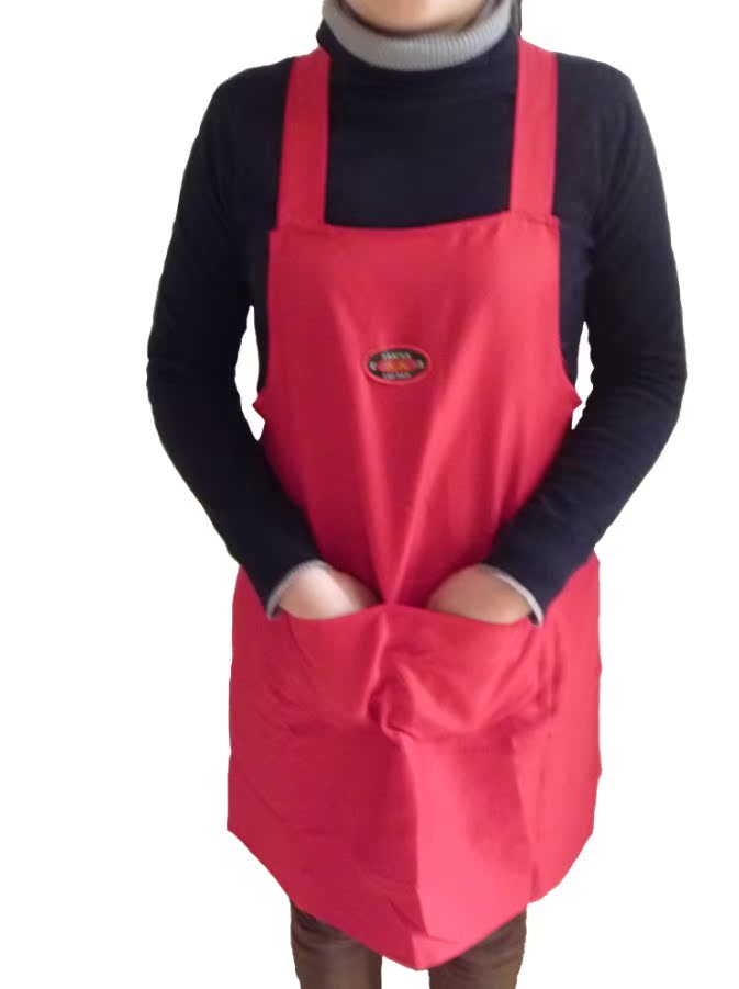 工厂直销 工作围裙 可印LOGO广告围裙 餐厅服务员围裙 超市围裙