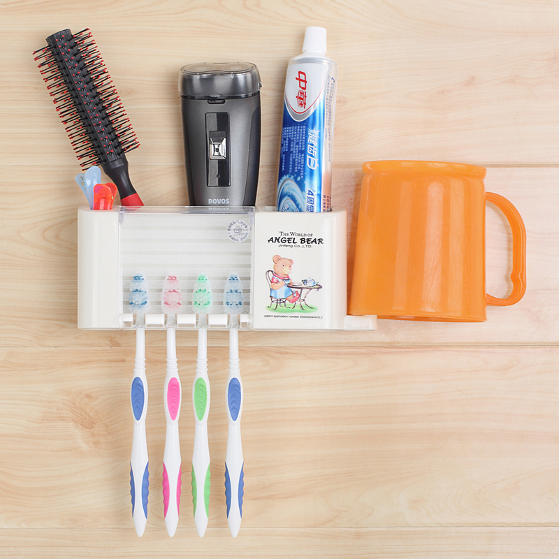创意洗漱套装创意情侣吸盘牙刷架刷牙杯漱口杯牙膏架牙具盒牙具座